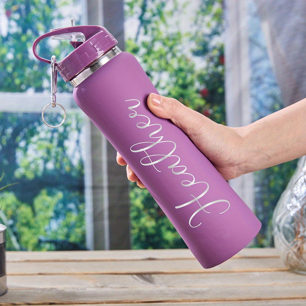 Sports Water Bottle Insulated - Personalized Customization Name: Stainless Steel Water