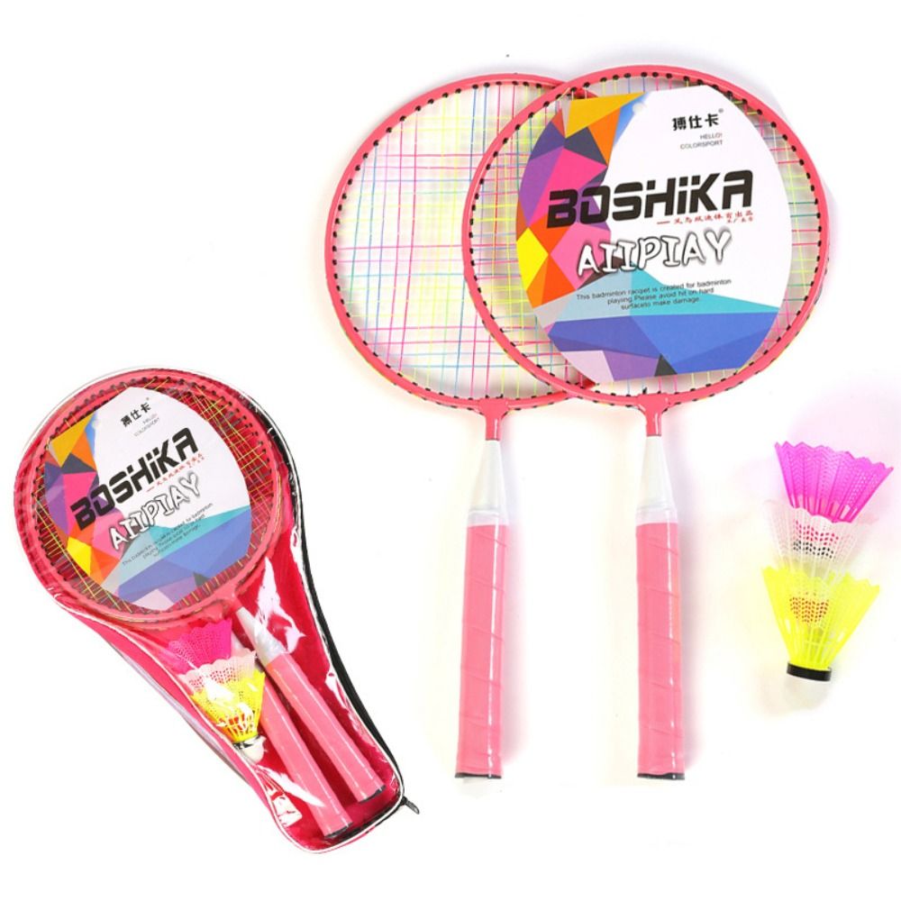 Sports Equipment For Badminton - Iron Alloy Children Badminton Rackets Lightweight