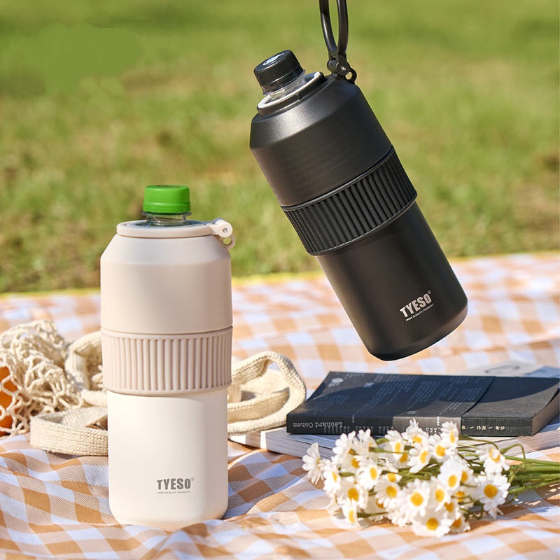 Sports Water Bottle Insulated - 900-1000ML Cool Bottle, Portable Sports 304