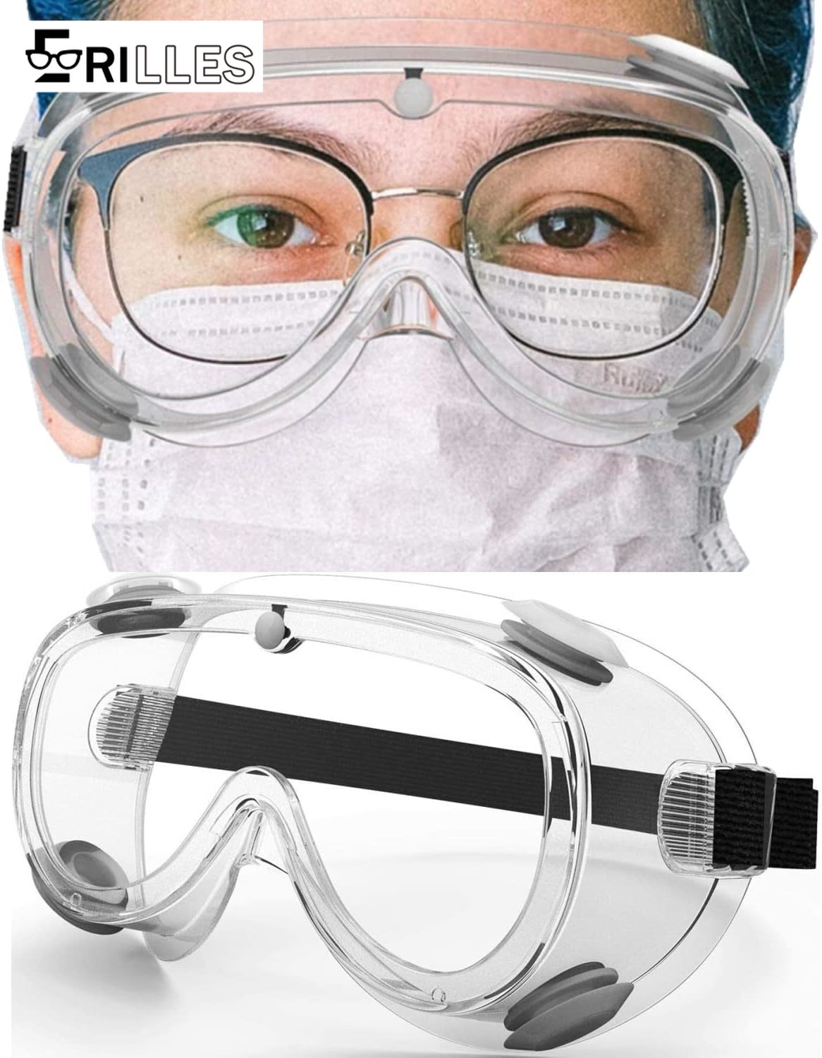 Swimming Goggles Anti Fog - Water Sports Safety Goggles, Anti-Fog with