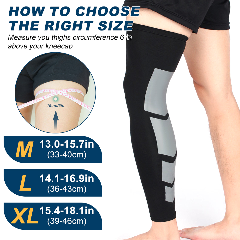 Leg Compression Sleeves, Full  - đánh giá và giá Volleyball Knee Pad
