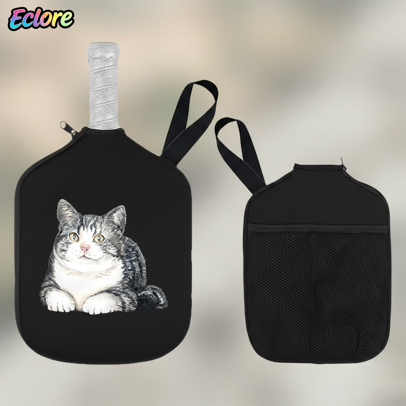 Cute Watercolor Cat Pickleball - đánh giá và giá Pickleball Paddle