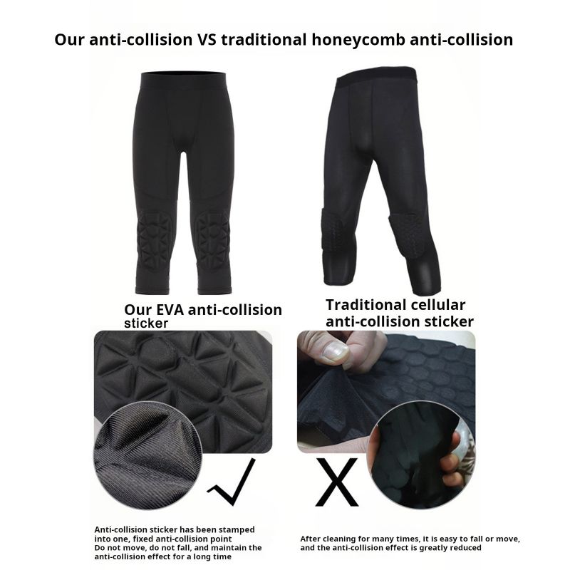 Youth Boys Capri Pants with Kn - đánh giá và giá Volleyball Knee Pad