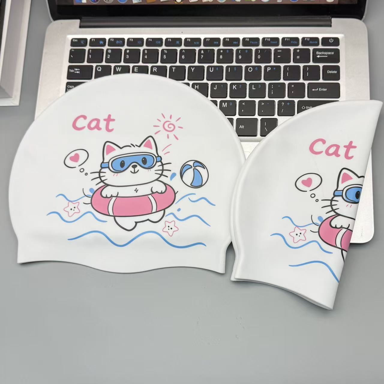Cute Kitten Silicone Swim Cap  - đánh giá và giá Swim Cap Silicone