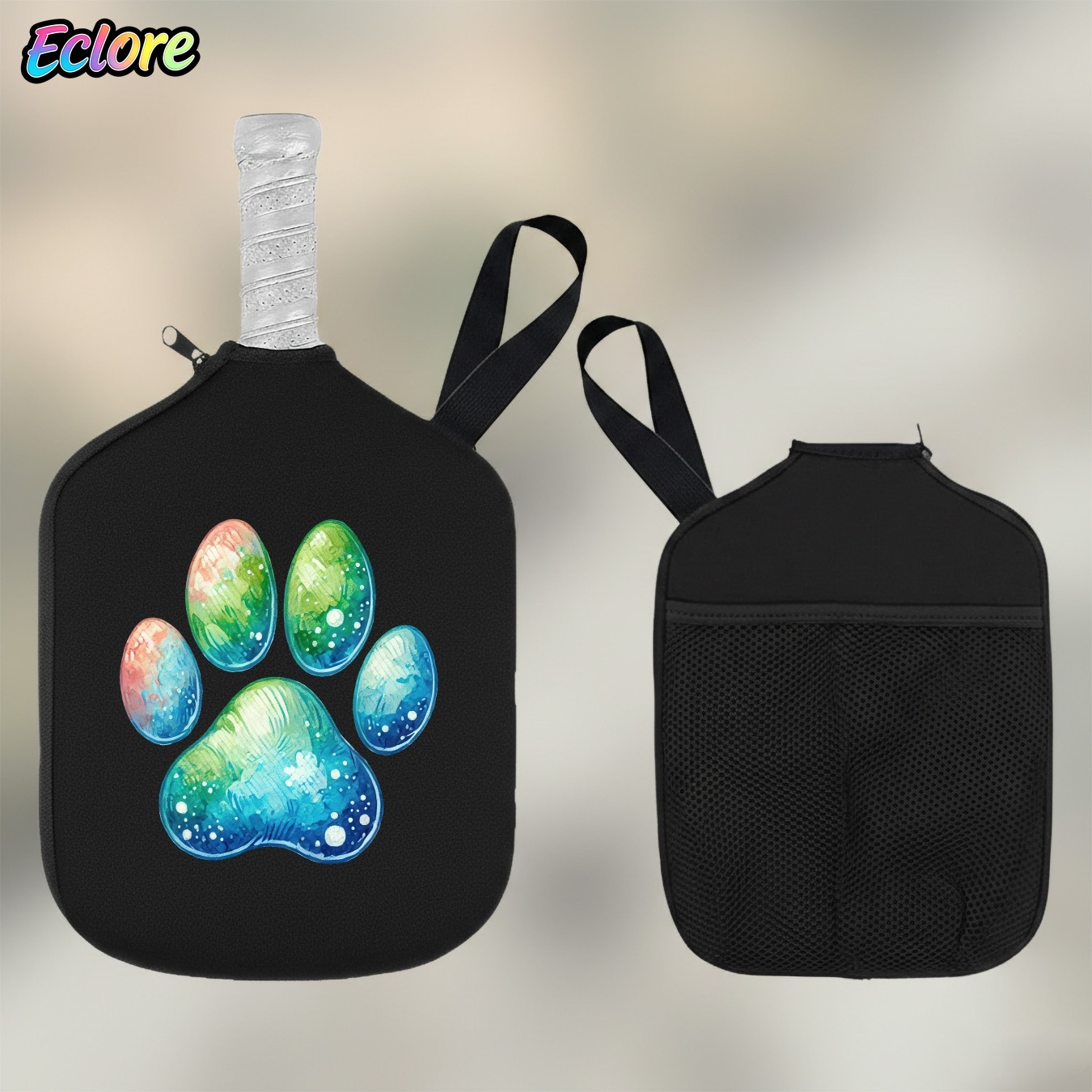Watercolor Gradient Cat Paw Pr - đánh giá và giá Pickleball Paddle