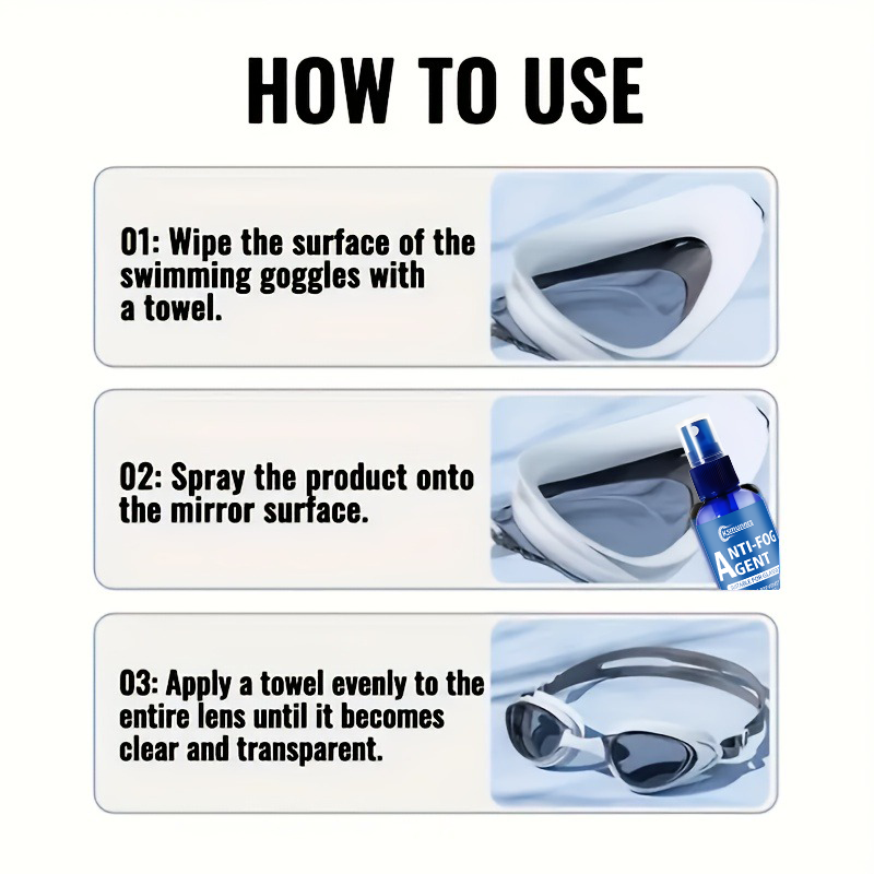 Anti-fog Glass Spray - Simple  - đánh giá và giá Swimming Goggles Anti Fog